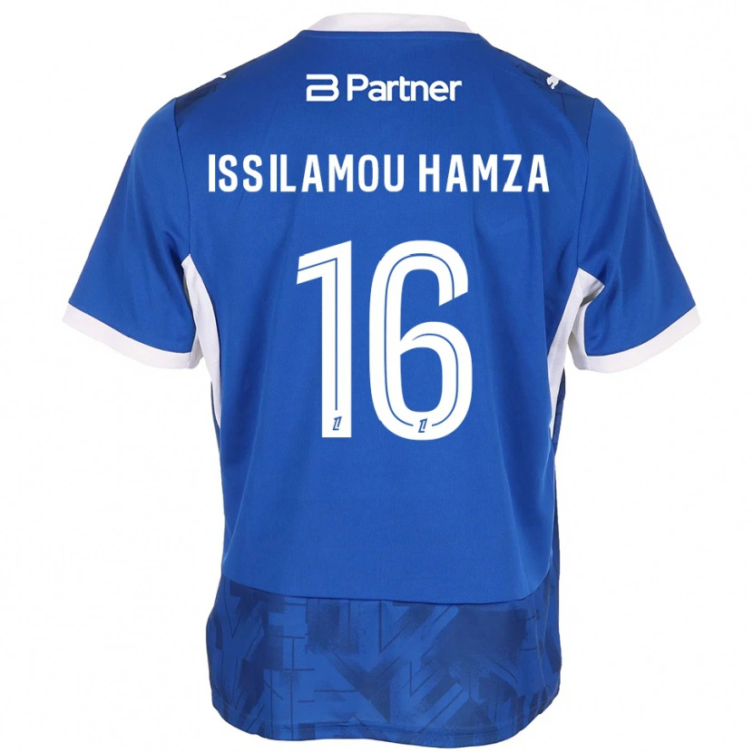 Danxen Donna Maglia Fayyad Issilamou Hamza #16 Blu Medio Bianco Kit Gara Home 2026/27 Maglietta