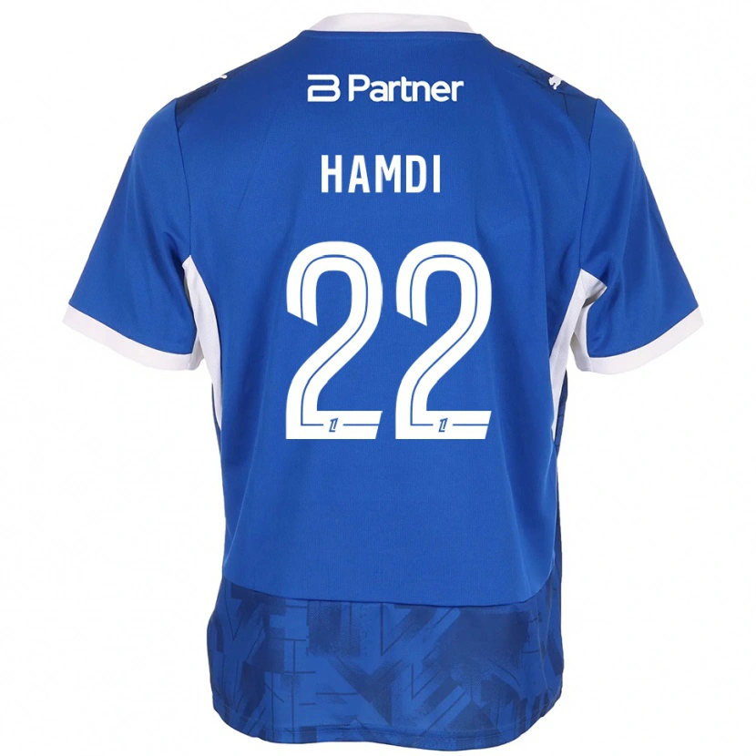 Danxen Donna Maglia Mathis Hamdi #22 Blu Medio Bianco Kit Gara Home 2026/27 Maglietta