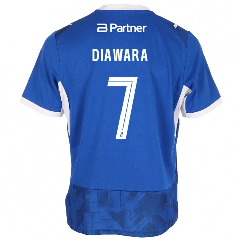 Danxen Donna Maglia Kandet Diawara #7 Blu Medio Bianco Kit Gara Home 2026/27 Maglietta