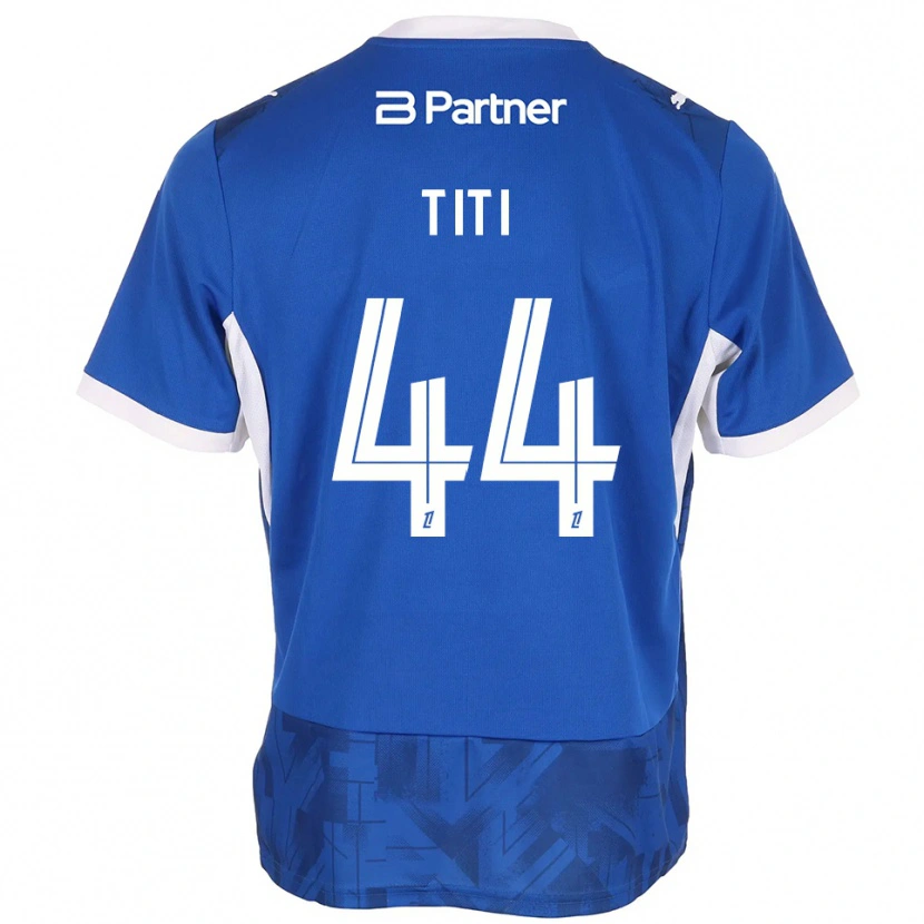 Danxen Donna Maglia Yvann Titi #44 Blu Medio Bianco Kit Gara Home 2026/27 Maglietta
