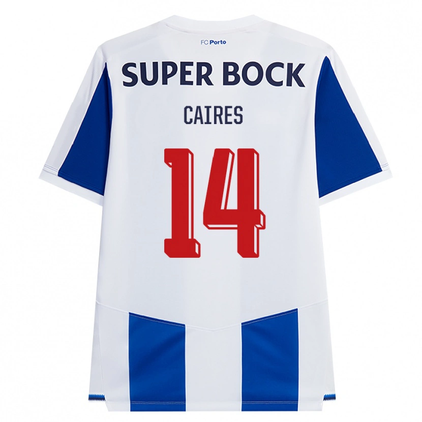 Danxen Donna Maglia Tiago Caires #14 Blu Bianco Rosso Kit Gara Home 2026/27 Maglietta