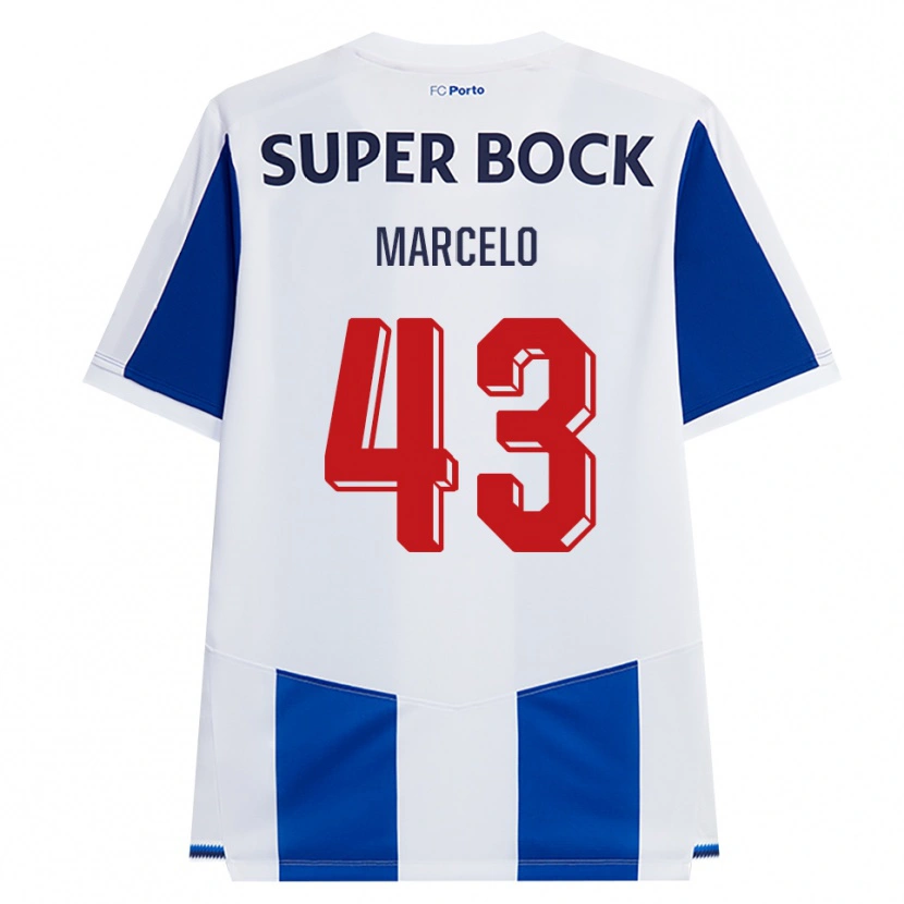 Danxen Donna Maglia Joao Marcelo #43 Blu Bianco Rosso Kit Gara Home 2026/27 Maglietta