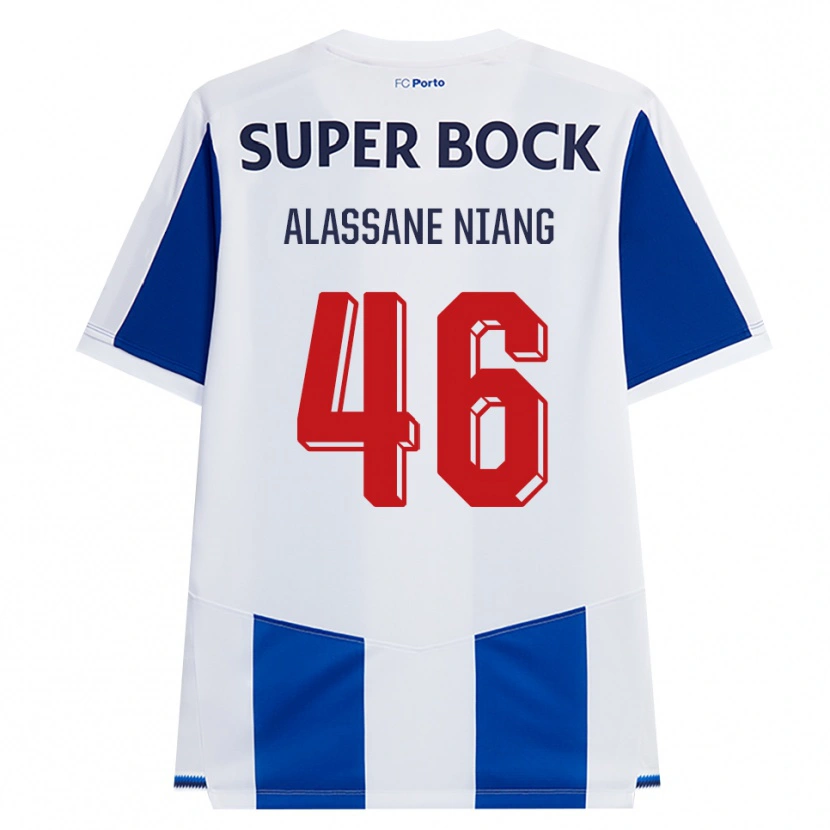 Danxen Donna Maglia Mame Alassane Niang #46 Blu Bianco Rosso Kit Gara Home 2026/27 Maglietta