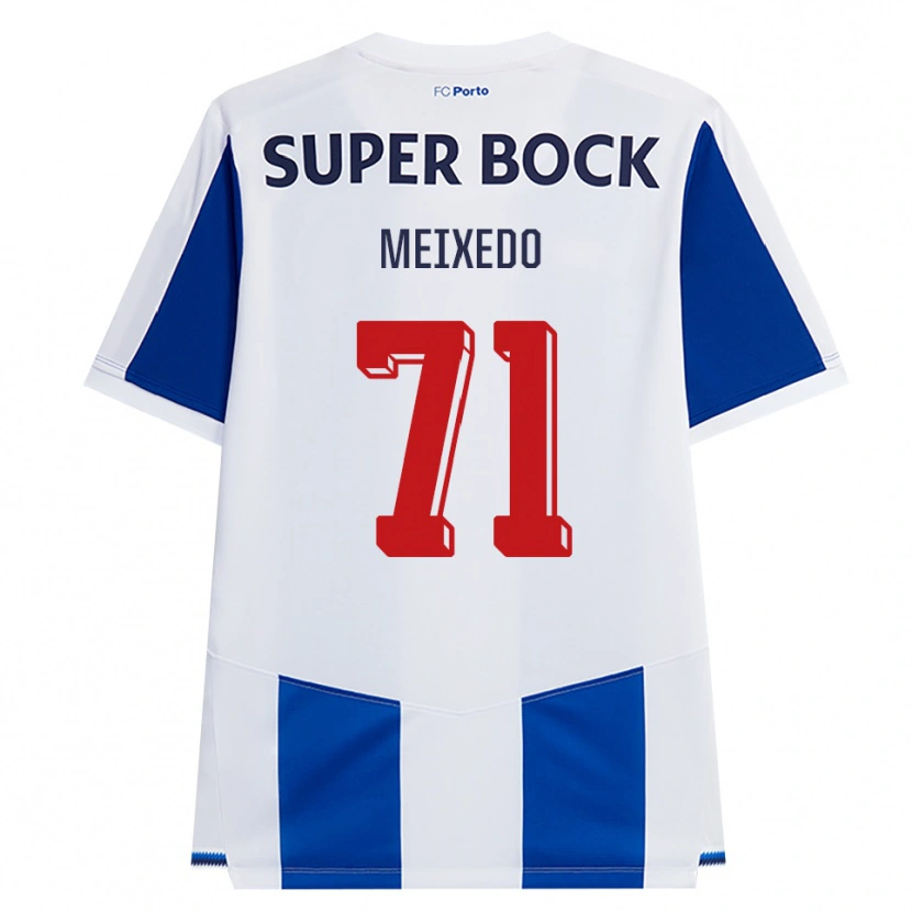 Danxen Donna Maglia Francisco Meixedo #71 Blu Bianco Rosso Kit Gara Home 2026/27 Maglietta