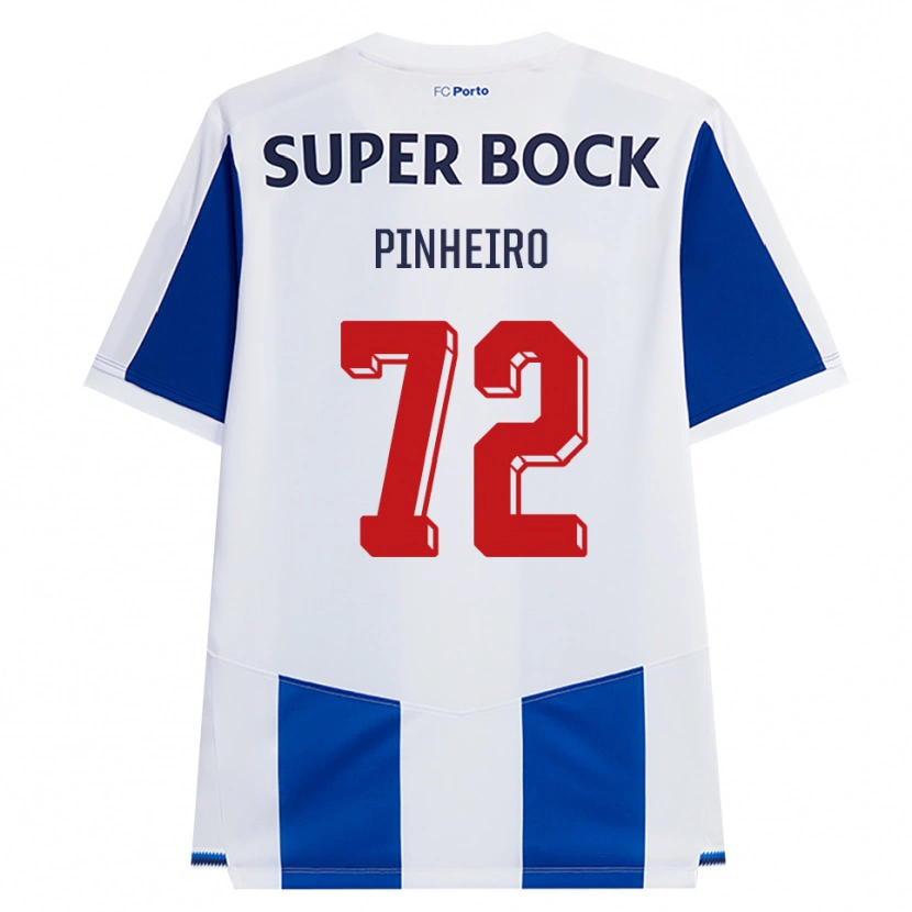 Danxen Donna Maglia Rodrigo Pinheiro #72 Blu Bianco Rosso Kit Gara Home 2026/27 Maglietta