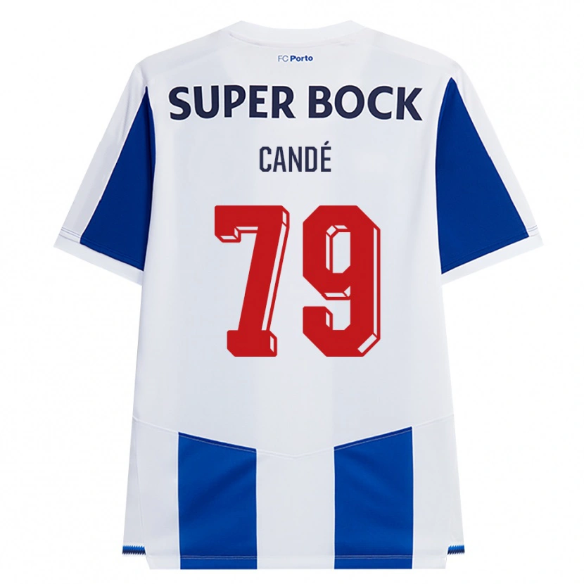 Danxen Donna Maglia Umaro Candé #79 Blu Bianco Rosso Kit Gara Home 2026/27 Maglietta
