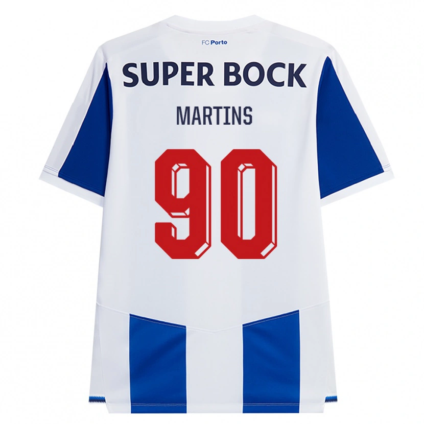 Danxen Donna Maglia Gil Martins #90 Blu Bianco Rosso Kit Gara Home 2026/27 Maglietta
