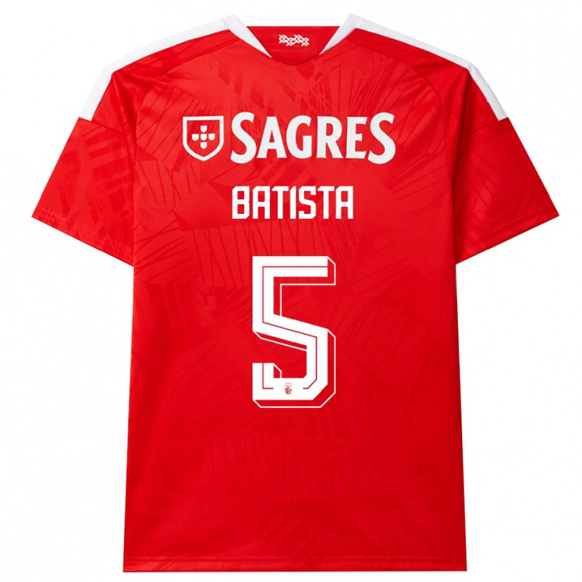 Danxen Donna Maglia Ricardo Batista #5 Rosso Bianco Giallo Kit Gara Home 2026/27 Maglietta