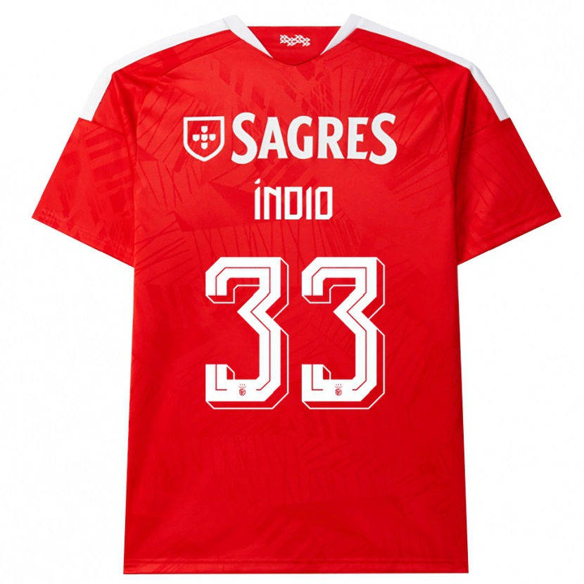 Danxen Donna Maglia Gabriel Índio #33 Rosso Bianco Giallo Kit Gara Home 2026/27 Maglietta