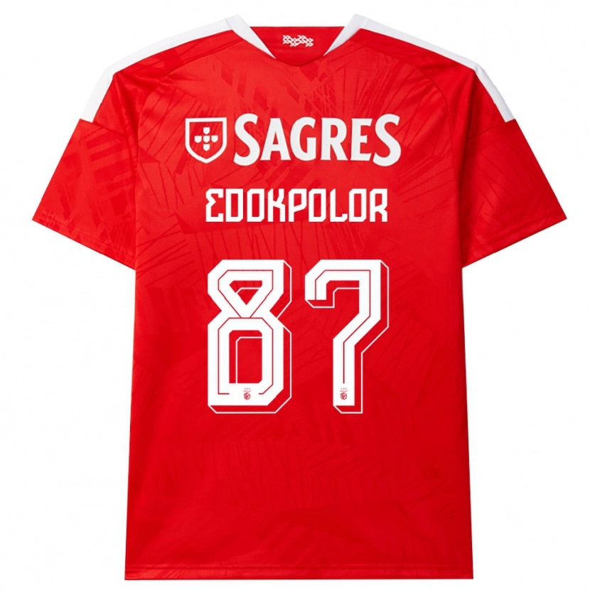 Danxen Donna Maglia Peter Edokpolor #87 Rosso Bianco Giallo Kit Gara Home 2026/27 Maglietta