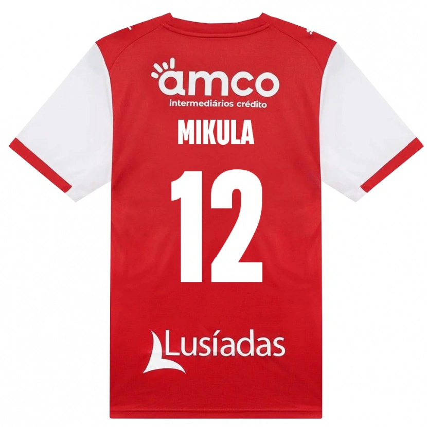 Danxen Donna Maglia Matviy Mikula #12 Bianco Rosso Nero Kit Gara Home 2026/27 Maglietta