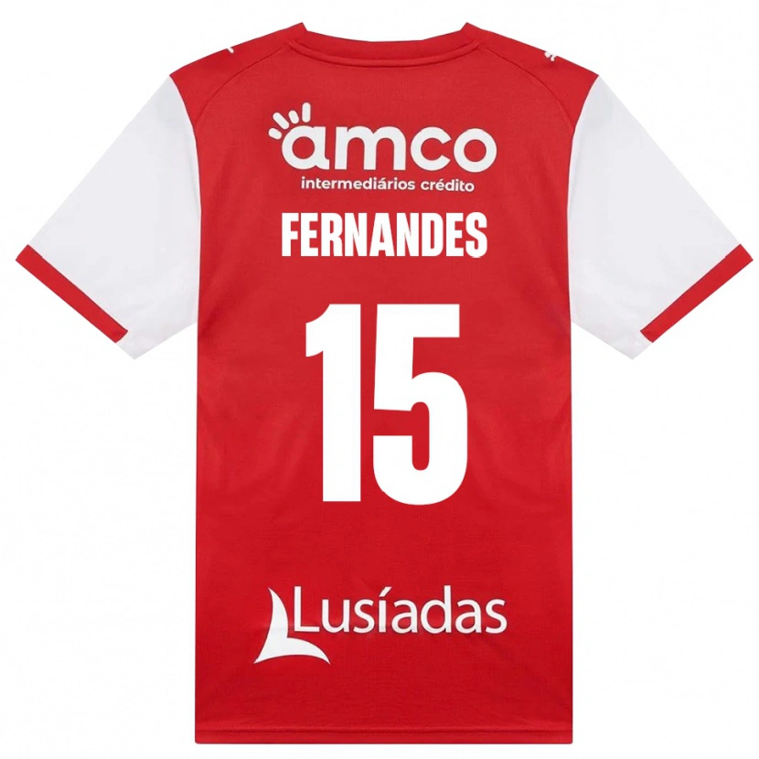 Danxen Donna Maglia Valdir Fernandes #15 Bianco Rosso Nero Kit Gara Home 2026/27 Maglietta
