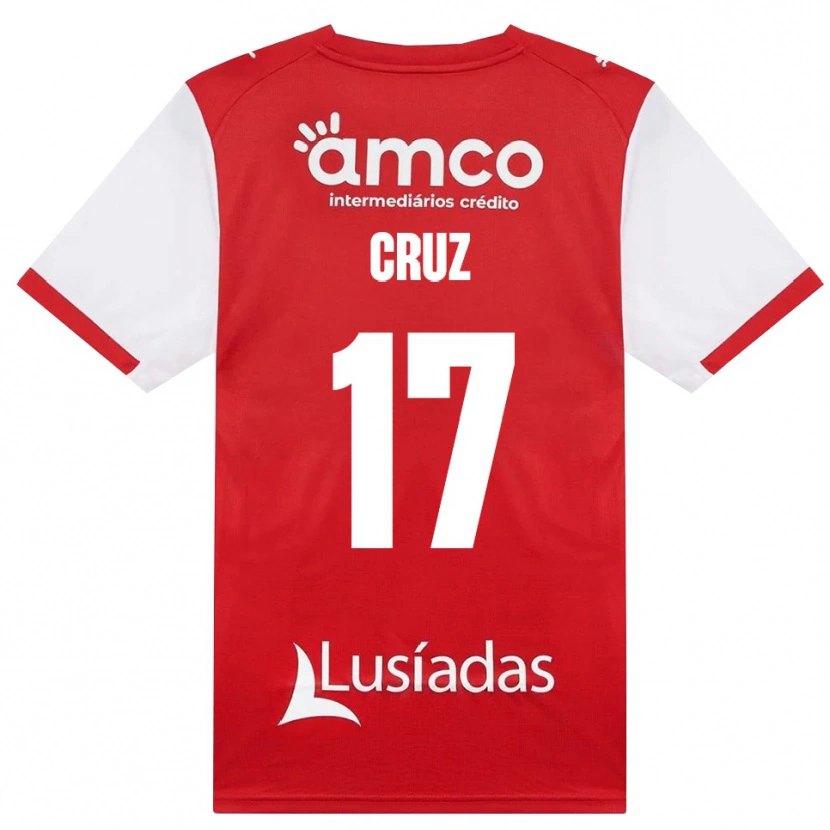 Danxen Donna Maglia Salvador Cruz #17 Bianco Rosso Nero Kit Gara Home 2026/27 Maglietta