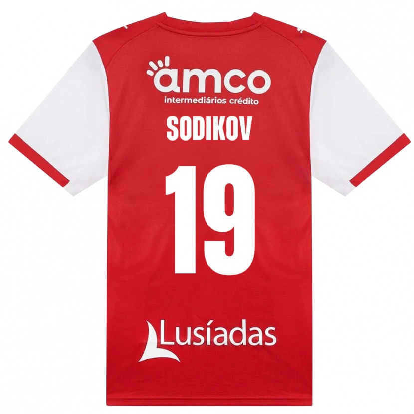 Danxen Donna Maglia Sayfiddin Sodikov #19 Bianco Rosso Nero Kit Gara Home 2026/27 Maglietta