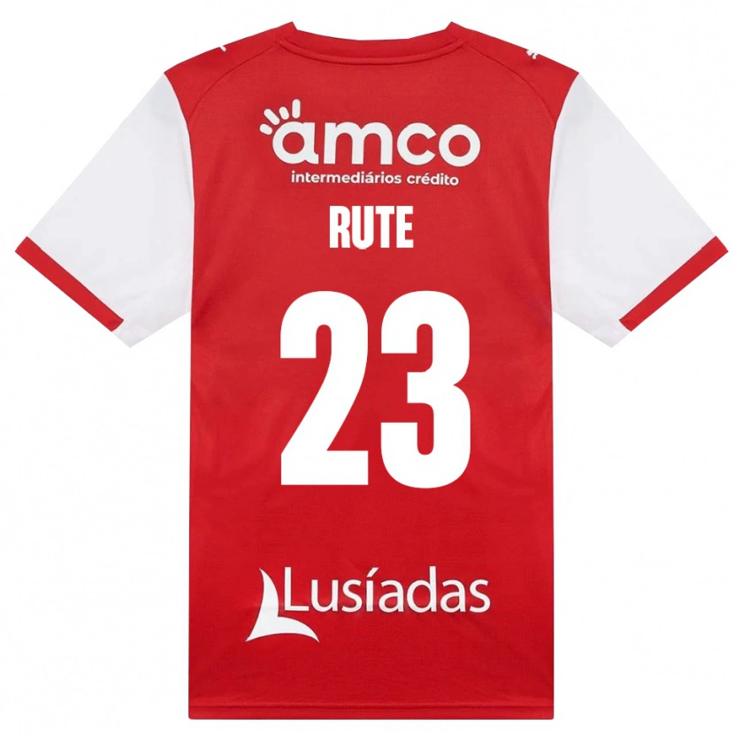 Danxen Donna Maglia Ana Rute #23 Bianco Rosso Nero Kit Gara Home 2026/27 Maglietta