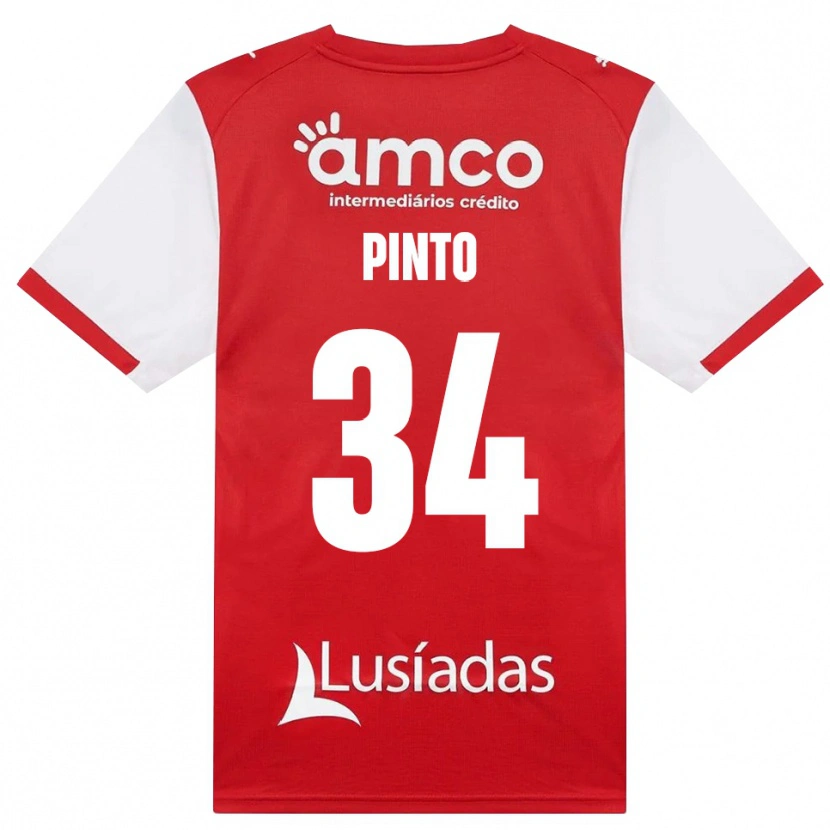 Danxen Donna Maglia Ana Pinto #34 Bianco Rosso Nero Kit Gara Home 2026/27 Maglietta