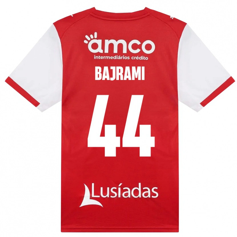 Danxen Donna Maglia Adrian Bajrami #44 Bianco Rosso Nero Kit Gara Home 2026/27 Maglietta