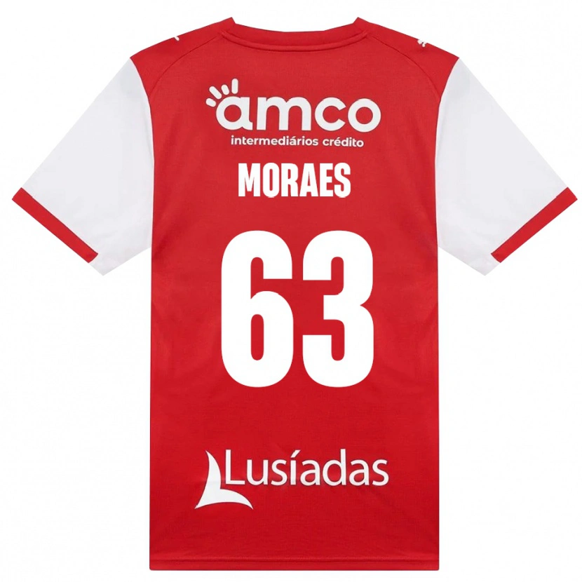 Danxen Donna Maglia Guilherme Moraes #63 Bianco Rosso Nero Kit Gara Home 2026/27 Maglietta