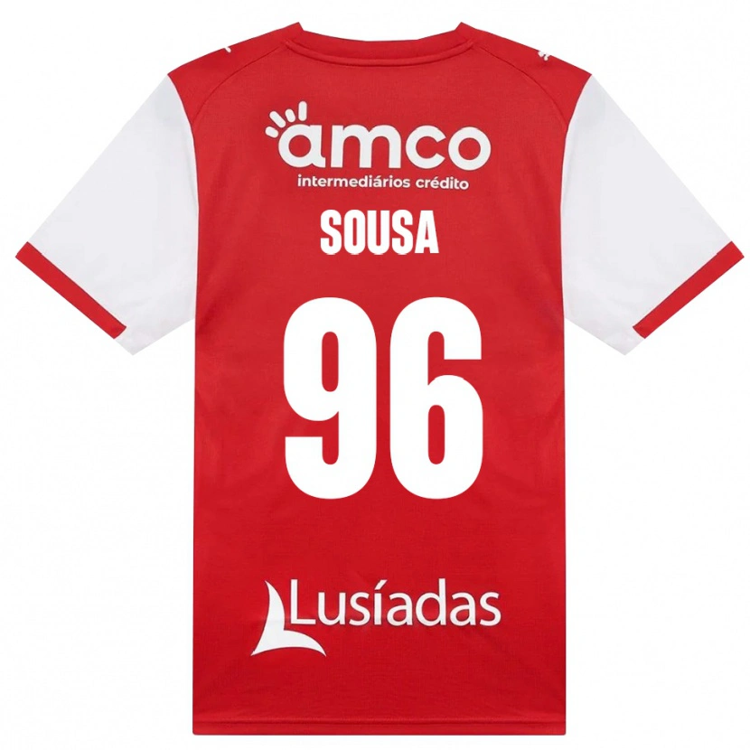 Danxen Donna Maglia Afonso Dias Sousa #96 Bianco Rosso Nero Kit Gara Home 2026/27 Maglietta