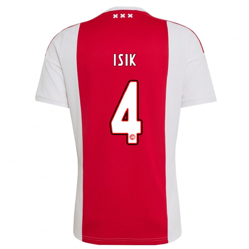 Danxen Donna Maglia Enes Işık #4 Rosso Bianco Giallo Kit Gara Home 2026/27 Maglietta