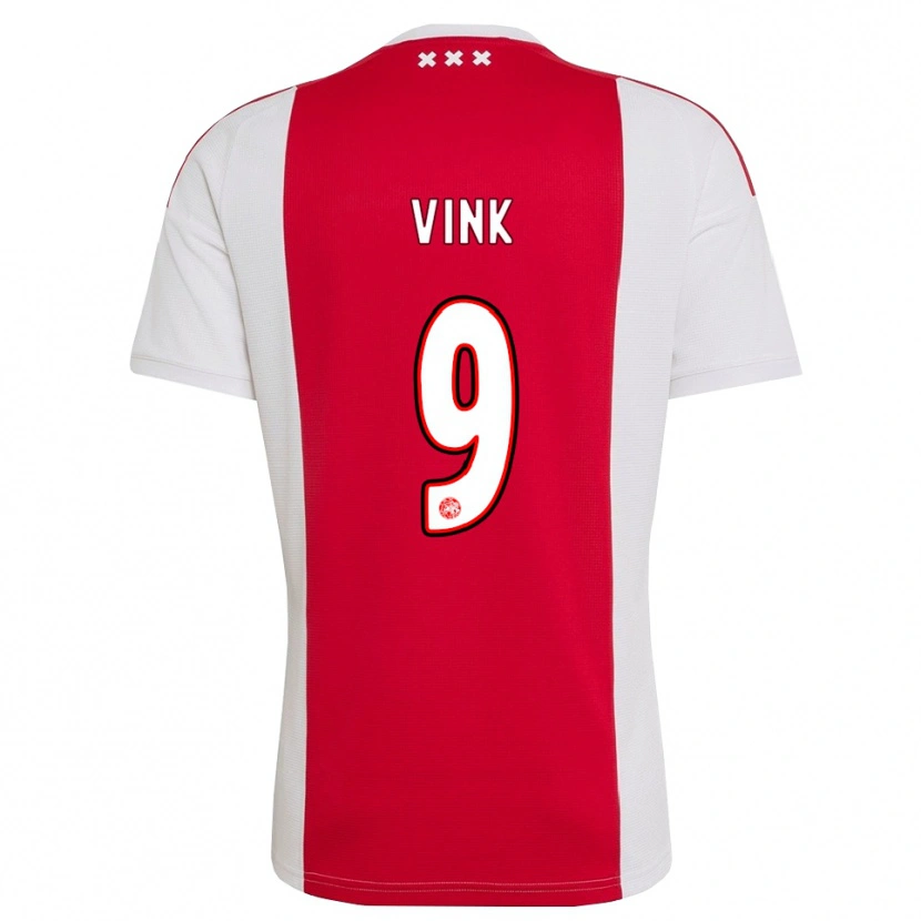 Danxen Donna Maglia Skye Vink #9 Rosso Bianco Giallo Kit Gara Home 2026/27 Maglietta