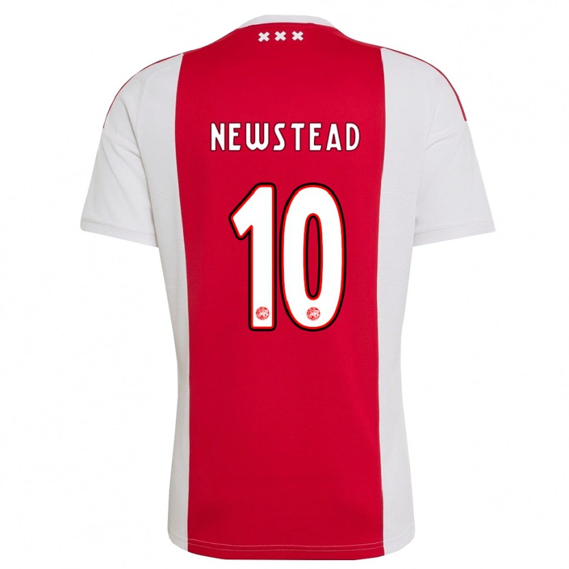 Danxen Donna Maglia Xander Newstead #10 Rosso Bianco Giallo Kit Gara Home 2026/27 Maglietta