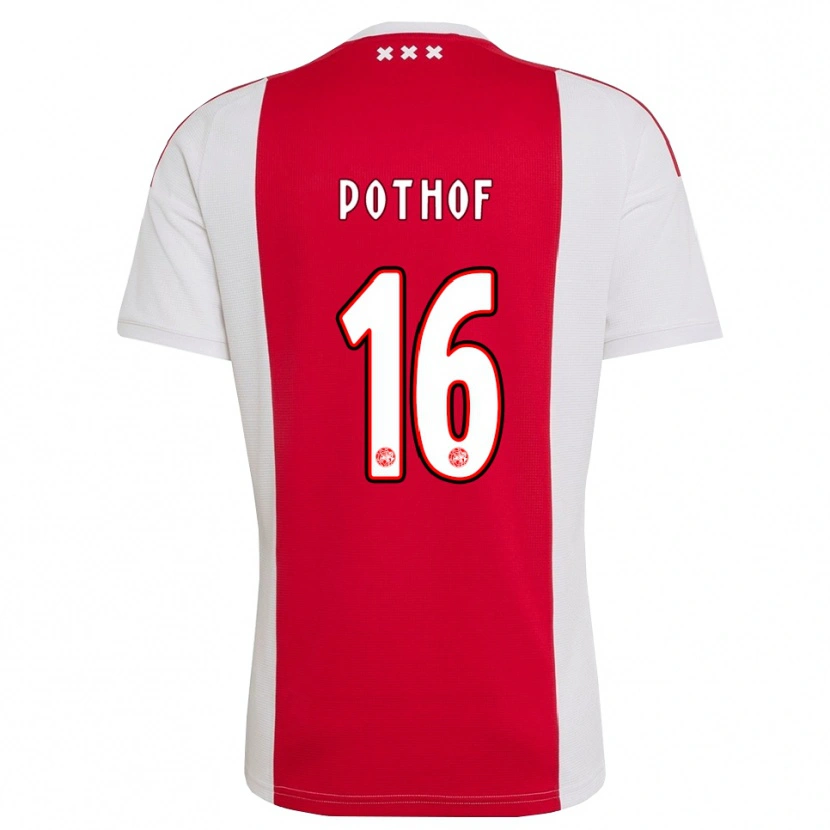 Danxen Donna Maglia Isa Pothof #16 Rosso Bianco Giallo Kit Gara Home 2026/27 Maglietta