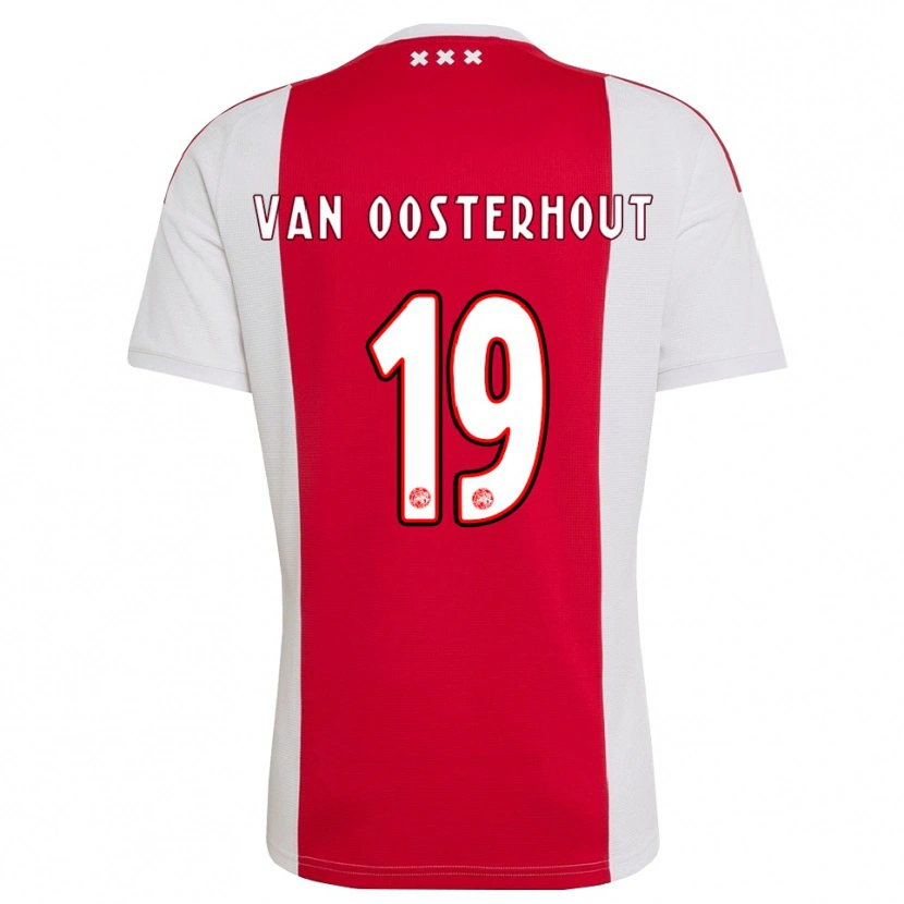 Danxen Donna Maglia Charly Van Oosterhout #19 Rosso Bianco Giallo Kit Gara Home 2026/27 Maglietta