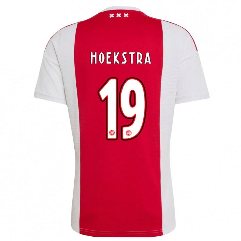 Danxen Donna Maglia Tiny Hoekstra #19 Rosso Bianco Giallo Kit Gara Home 2026/27 Maglietta