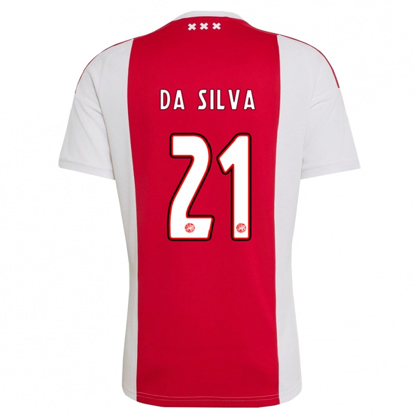 Danxen Donna Maglia Paulo Da Silva #21 Rosso Bianco Giallo Kit Gara Home 2026/27 Maglietta
