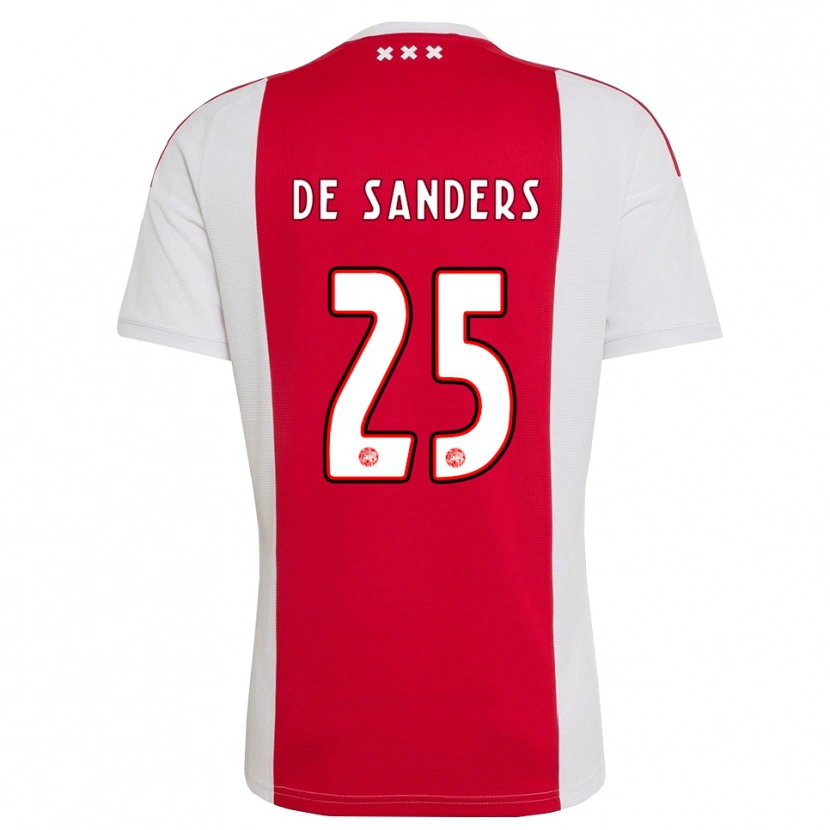Danxen Donna Maglia Kay-Lee De Sanders #25 Rosso Bianco Giallo Kit Gara Home 2026/27 Maglietta
