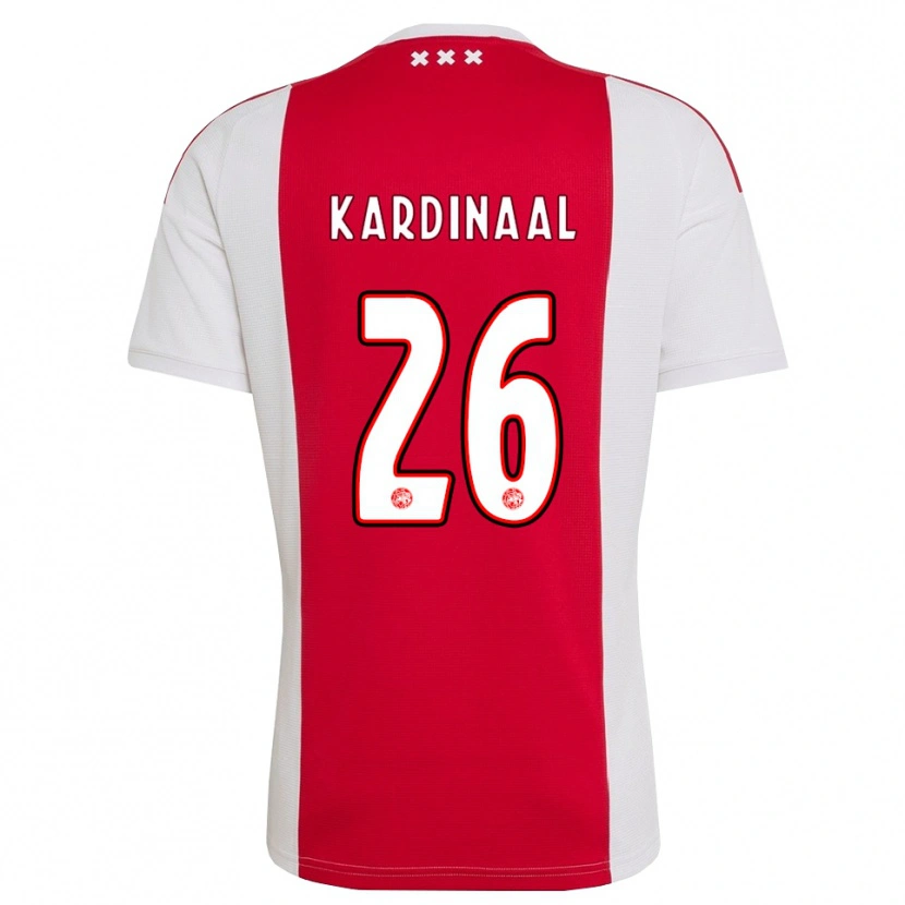 Danxen Donna Maglia Isa Kardinaal #26 Rosso Bianco Giallo Kit Gara Home 2026/27 Maglietta