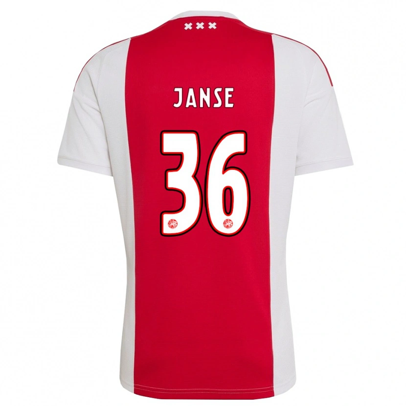 Danxen Donna Maglia Dies Janse #36 Rosso Bianco Giallo Kit Gara Home 2026/27 Maglietta