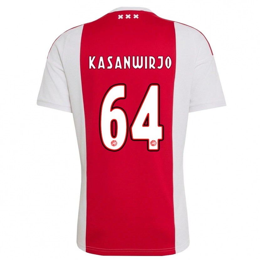 Danxen Donna Maglia Kennynho Kasanwirjo #64 Rosso Bianco Giallo Kit Gara Home 2026/27 Maglietta