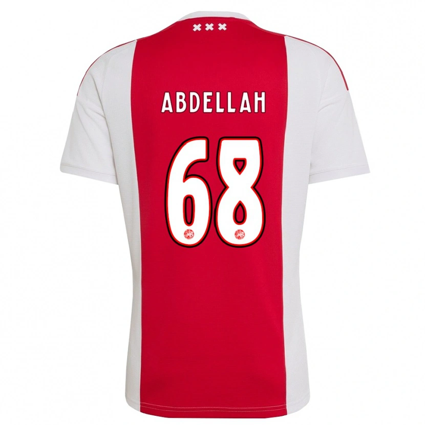 Danxen Donna Maglia Abdellah Ouazane #68 Rosso Bianco Giallo Kit Gara Home 2026/27 Maglietta