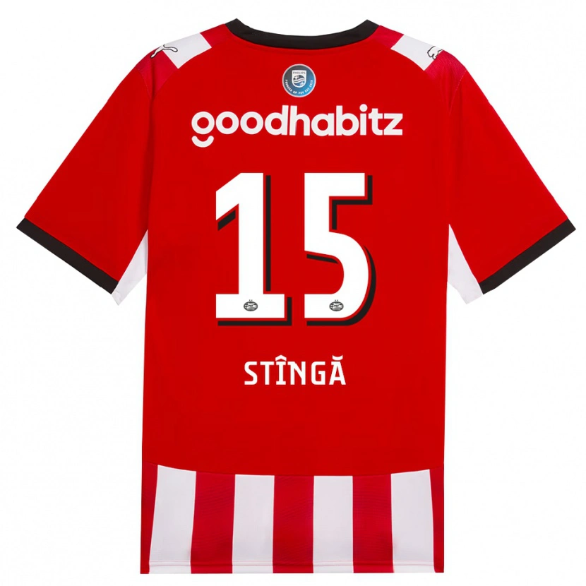 Danxen Donna Maglia Lucas Stîngă #15 Rosso Bianco Nero Kit Gara Home 2026/27 Maglietta