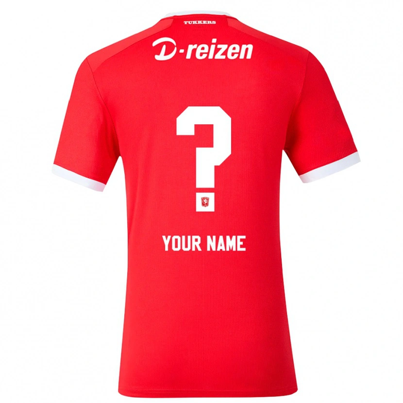 Danxen Donna Maglia Il Tuo Nome #0 Rosso Bianco Kit Gara Home 2026/27 Maglietta