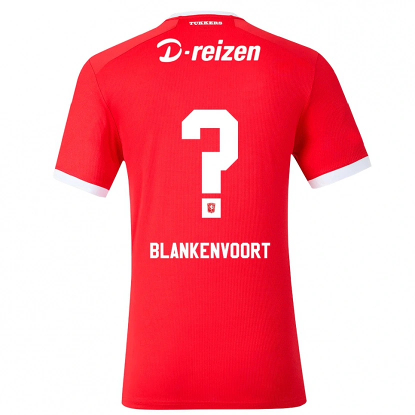 Danxen Donna Maglia Rens Blankenvoort #0 Rosso Bianco Kit Gara Home 2026/27 Maglietta
