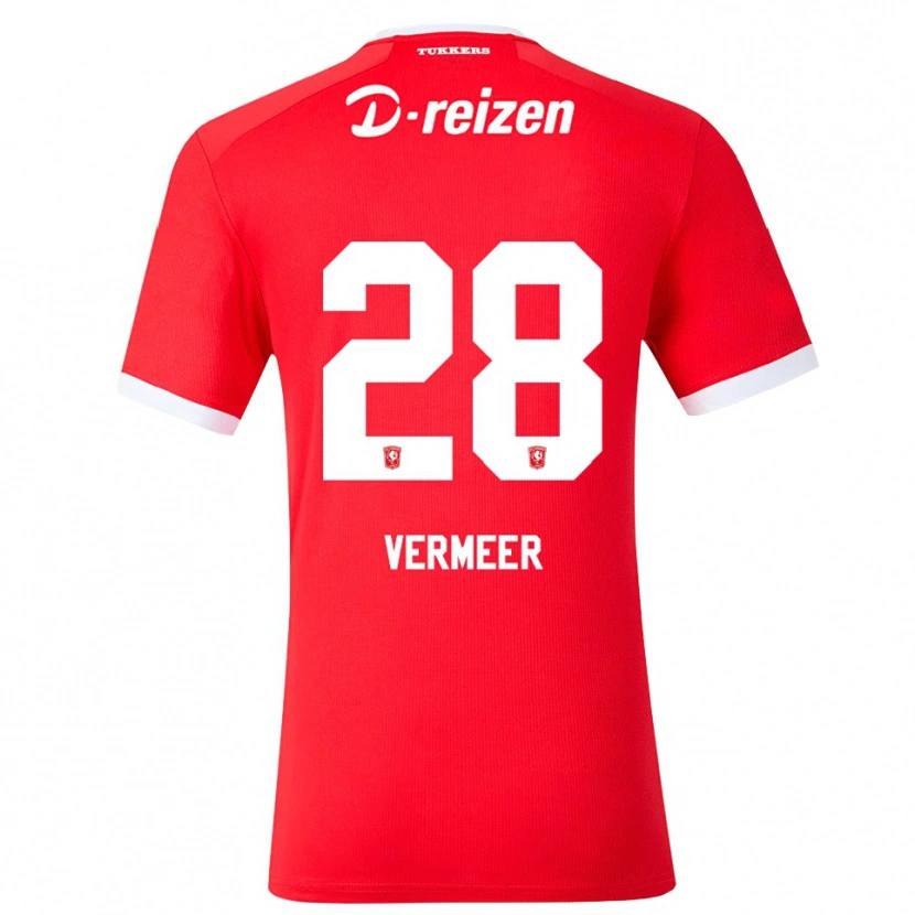 Danxen Donna Maglia Sofie Rianne Vermeer #28 Rosso Bianco Kit Gara Home 2026/27 Maglietta