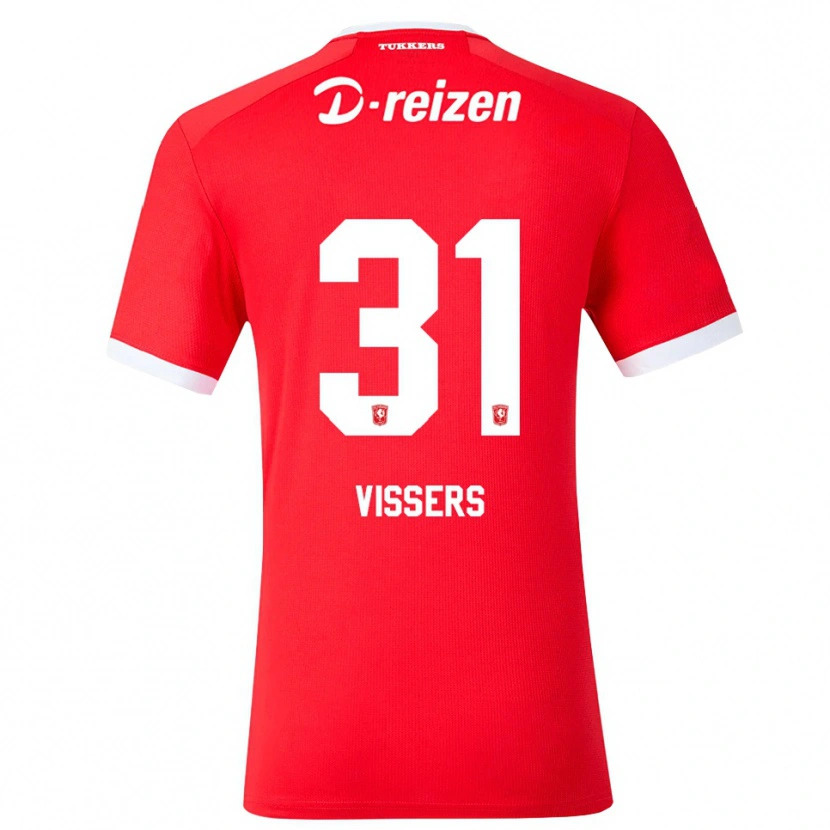 Danxen Donna Maglia Kiki Vissers #31 Rosso Bianco Kit Gara Home 2026/27 Maglietta