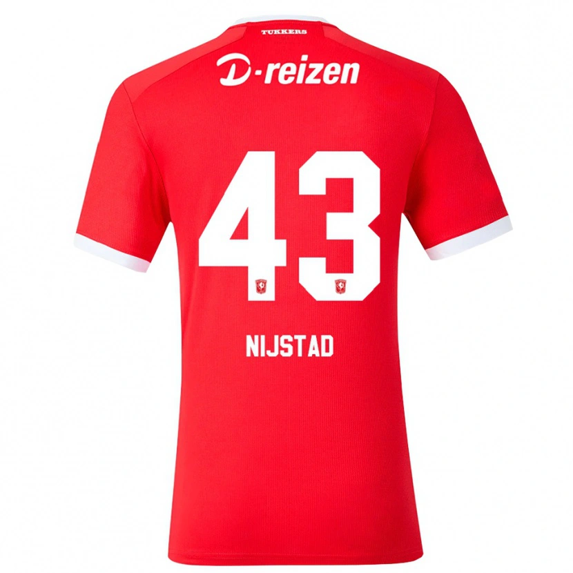 Danxen Donna Maglia Ruud Nijstad #43 Rosso Bianco Kit Gara Home 2026/27 Maglietta