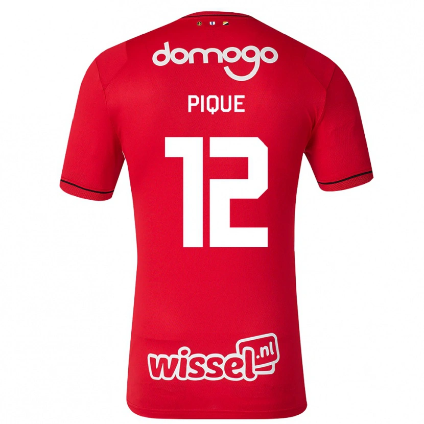 Danxen Donna Maglia Naomi Piqué #12 Rosso Bianco Nero Kit Gara Home 2026/27 Maglietta