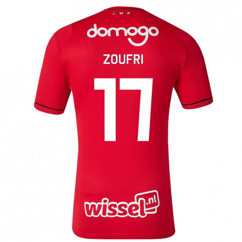 Danxen Donna Maglia Rayen Zoufri #17 Rosso Bianco Nero Kit Gara Home 2026/27 Maglietta