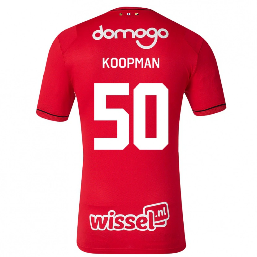 Danxen Donna Maglia Kyra Koopman #50 Rosso Bianco Nero Kit Gara Home 2026/27 Maglietta