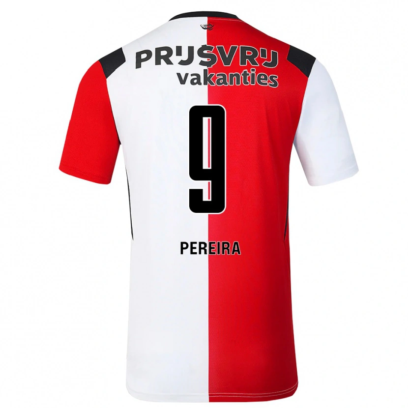 Danxen Donna Maglia Danilo Pereira #9 Rosso Bianco Nero Kit Gara Home 2026/27 Maglietta