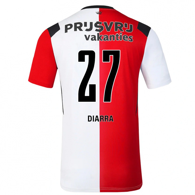 Danxen Donna Maglia Gaoussou Diarra #27 Rosso Bianco Nero Kit Gara Home 2026/27 Maglietta