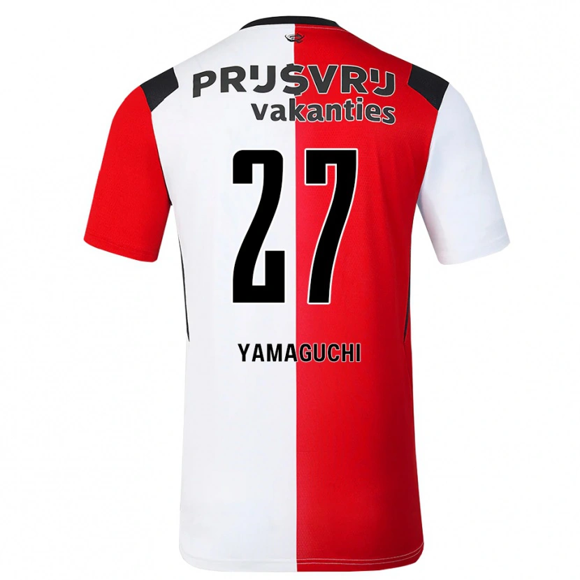 Danxen Donna Maglia Keina Yamaguchi #27 Rosso Bianco Nero Kit Gara Home 2026/27 Maglietta