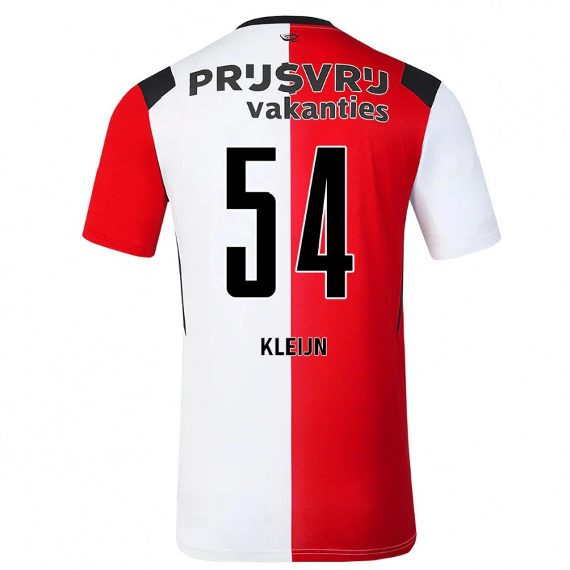 Danxen Donna Maglia Mike Kleijn #54 Rosso Bianco Nero Kit Gara Home 2026/27 Maglietta