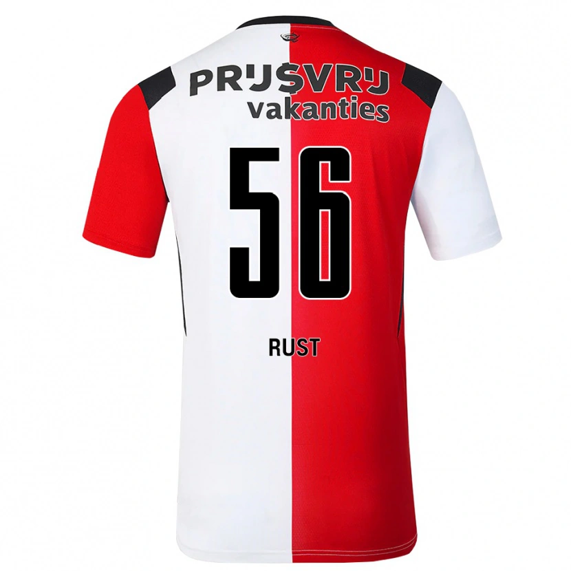 Danxen Donna Maglia Fabiano Rust #56 Rosso Bianco Nero Kit Gara Home 2026/27 Maglietta