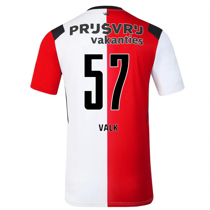 Danxen Donna Maglia Sem Valk #57 Rosso Bianco Nero Kit Gara Home 2026/27 Maglietta